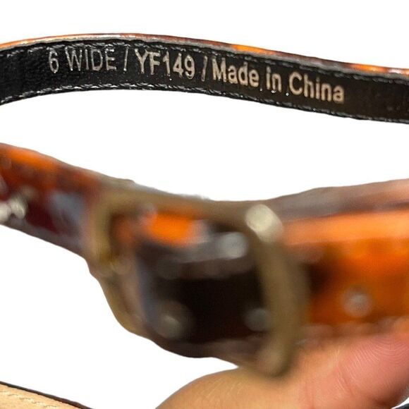 Simply Be Tortoise Ankle Strap Block Heels Womens 8 Wide Brown Open Toe Sexy New - Picture 11 of 15